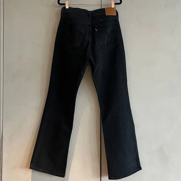 Levi’s Wedgie Bootcut Jeans in Washed Black Size 28 - Picture 2 of 5